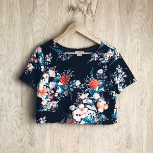 BCNU Floral Crop Top